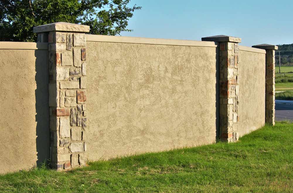 residential property wall stucco design
